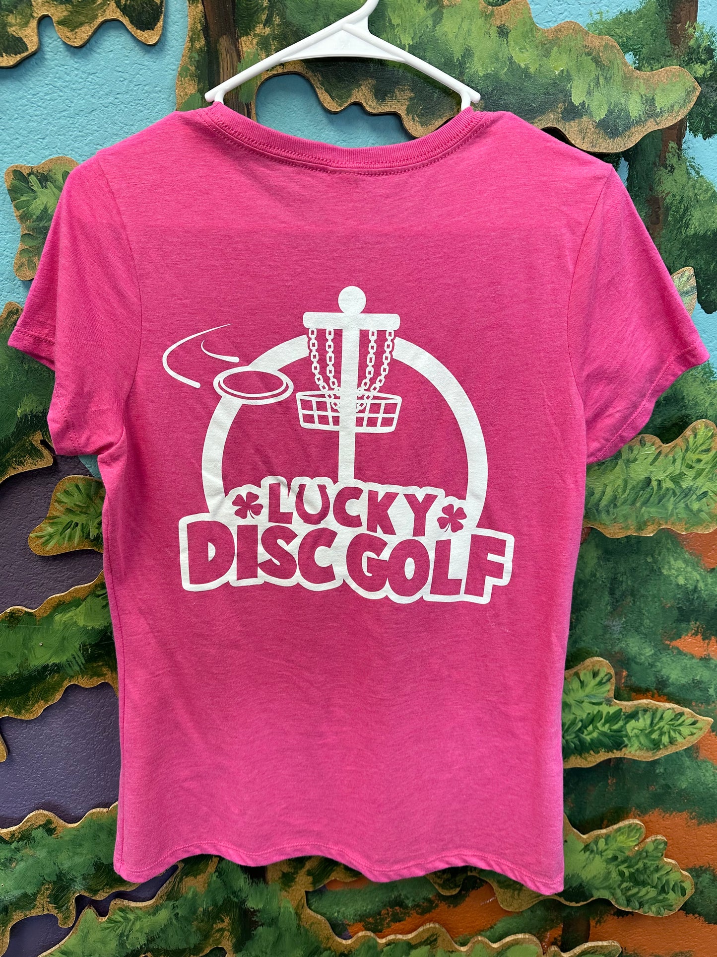 Tri Blend Womens Lucky Disc Golf Brand Shirt - Available in 7 Colors