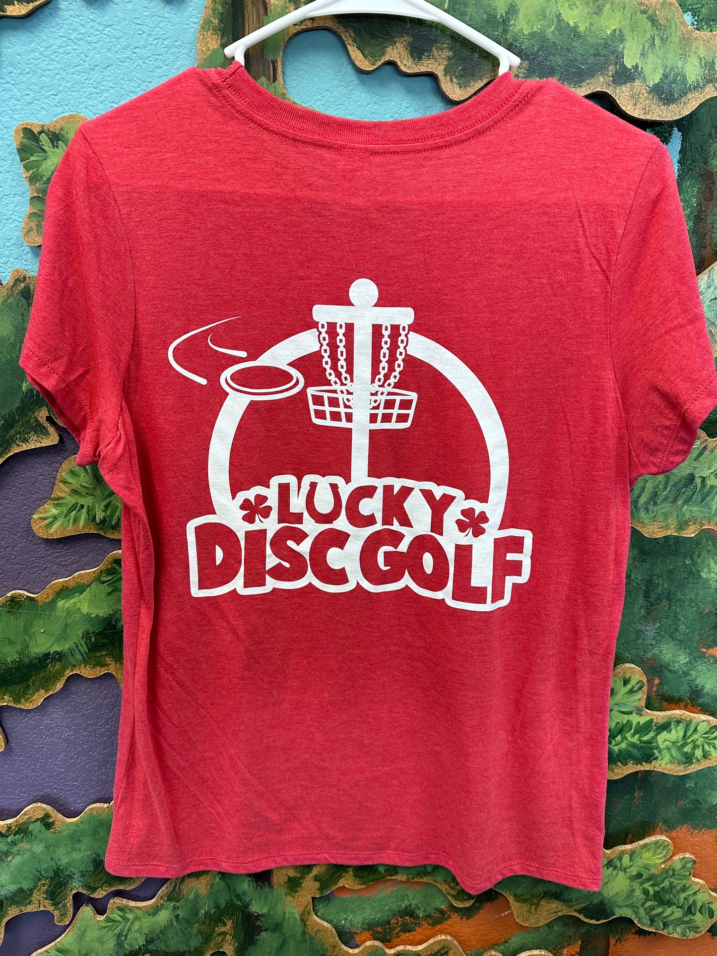 Tri Blend Womens Lucky Disc Golf Brand Shirt - Available in 7 Colors