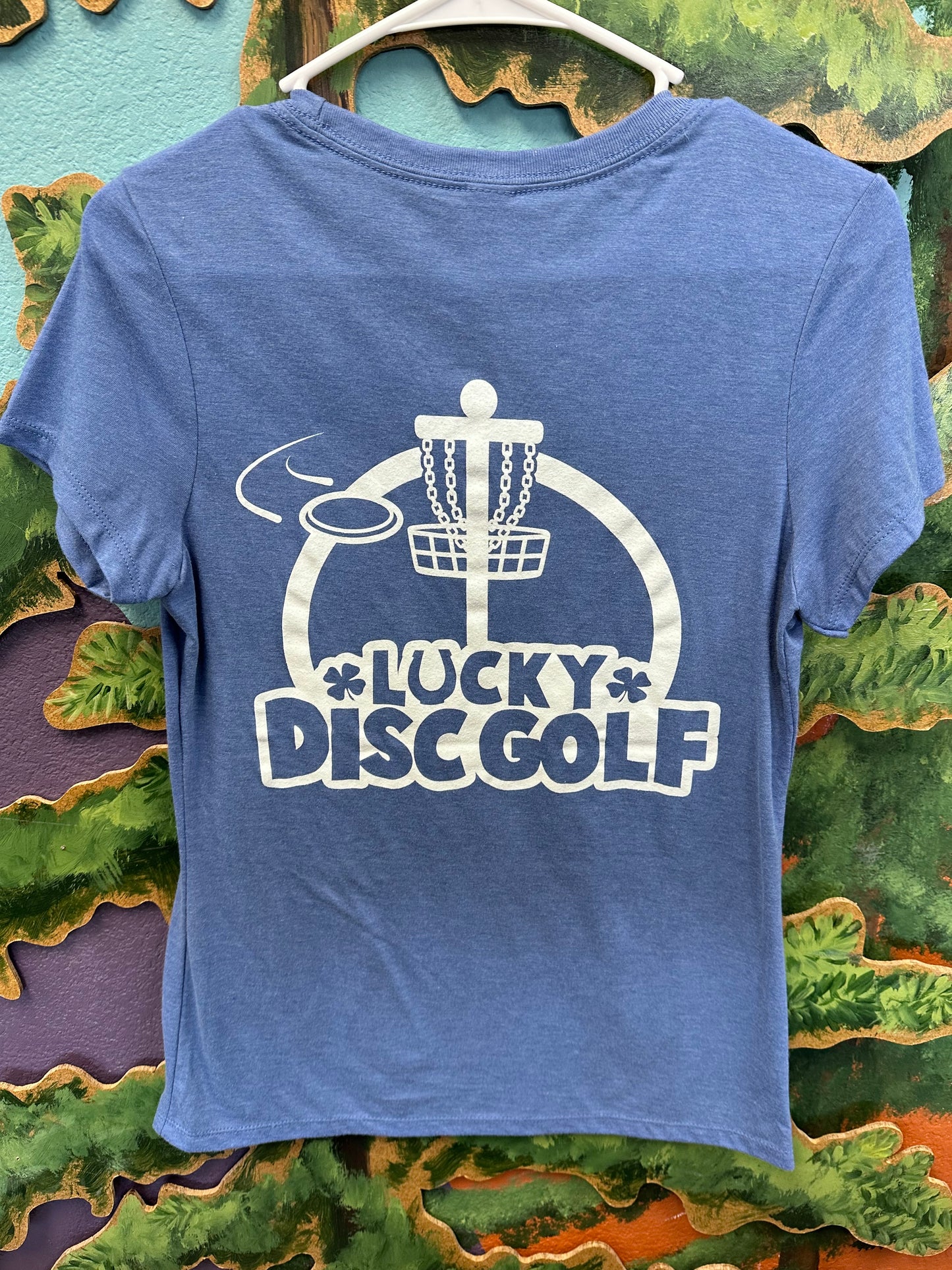 Tri Blend Womens Lucky Disc Golf Brand Shirt - Available in 7 Colors