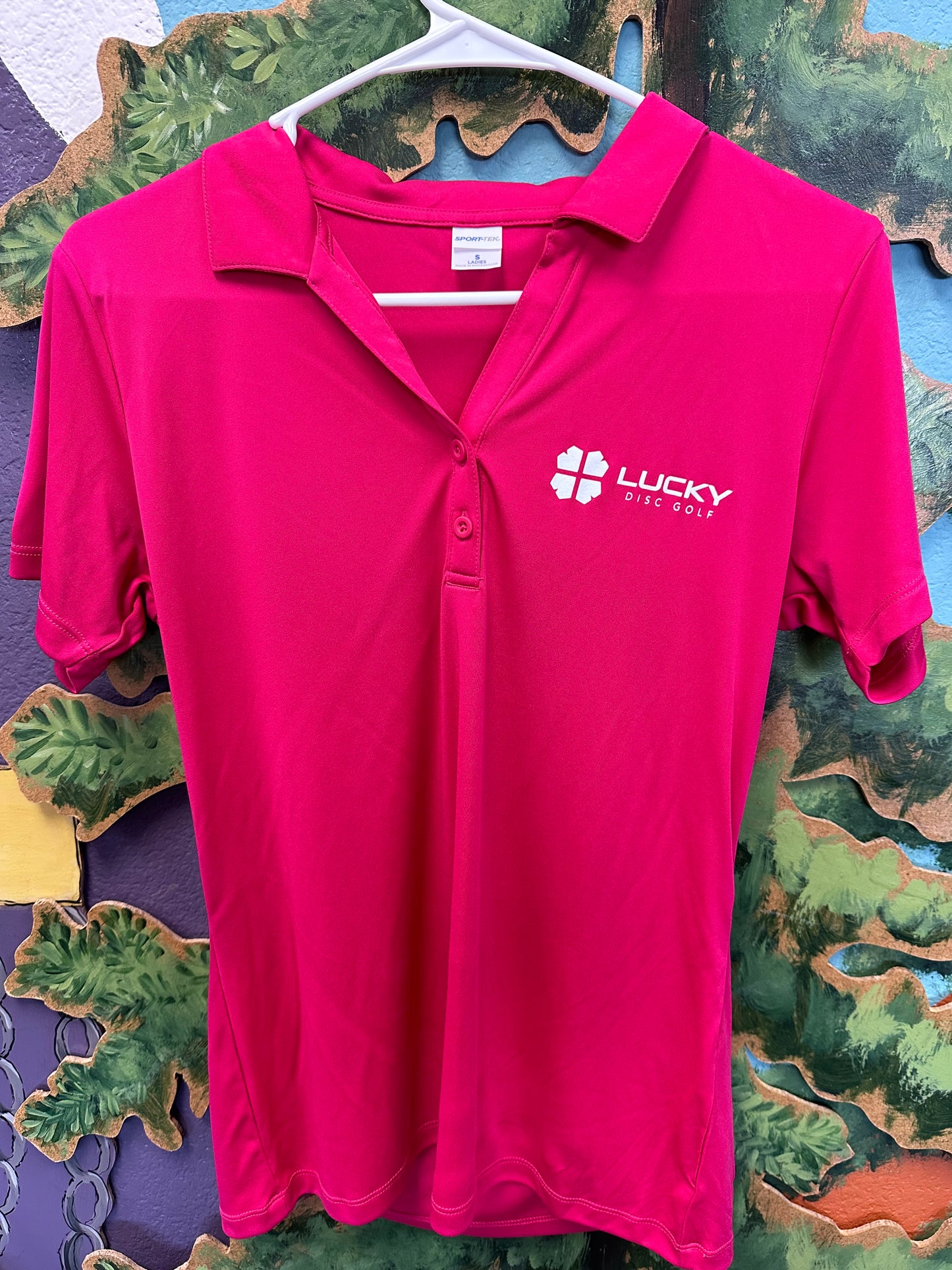 Womens Lucky Disc Golf Brand Dri Fit Polo Shirt - Available in 7 colors