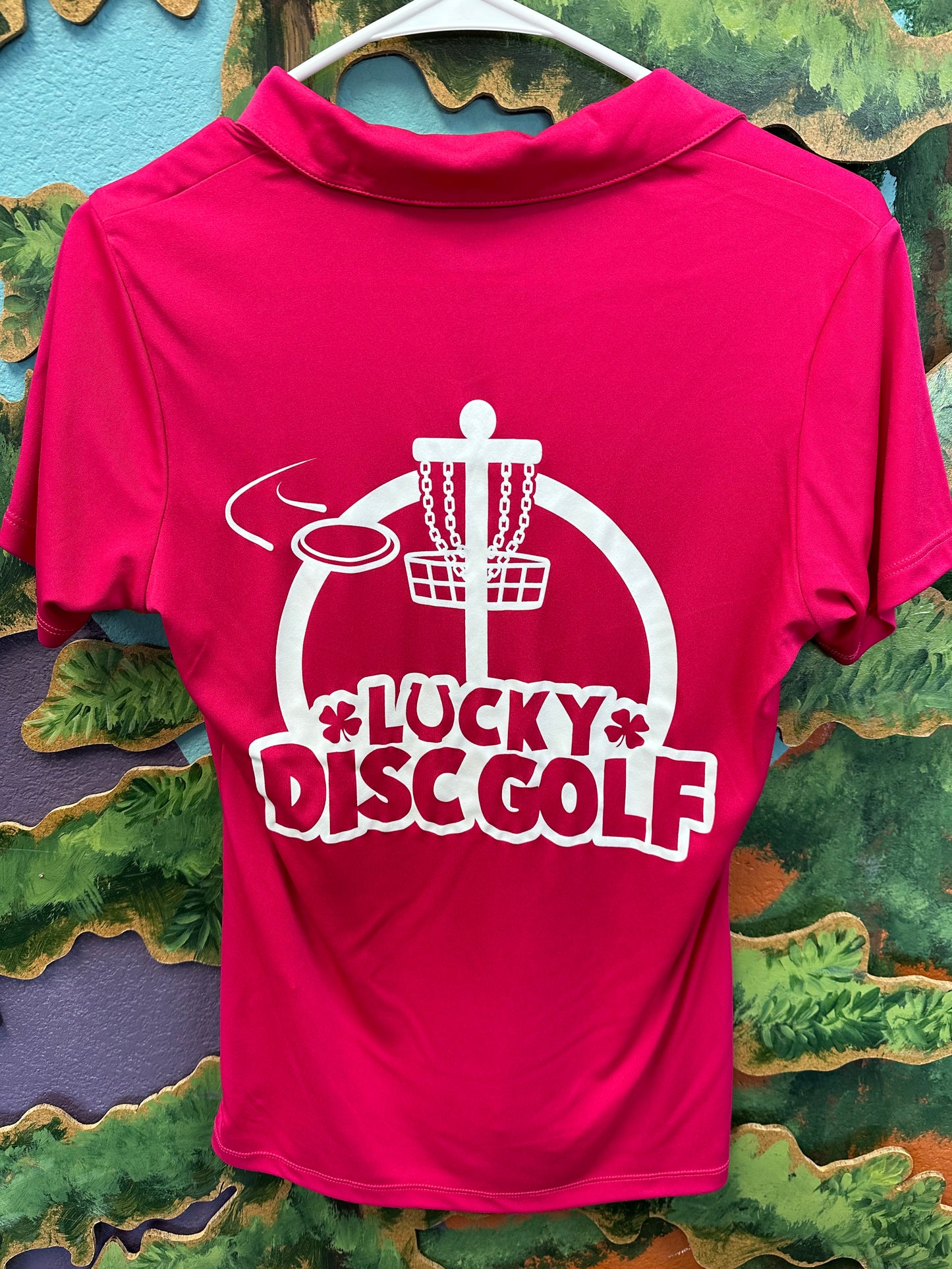 Womens Lucky Disc Golf Brand Dri Fit Polo Shirt - Available in 7 colors