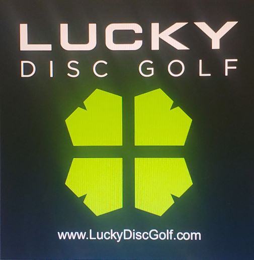 2x2 Inch Lucky Disc Golf Sticker (Quantity of 100)