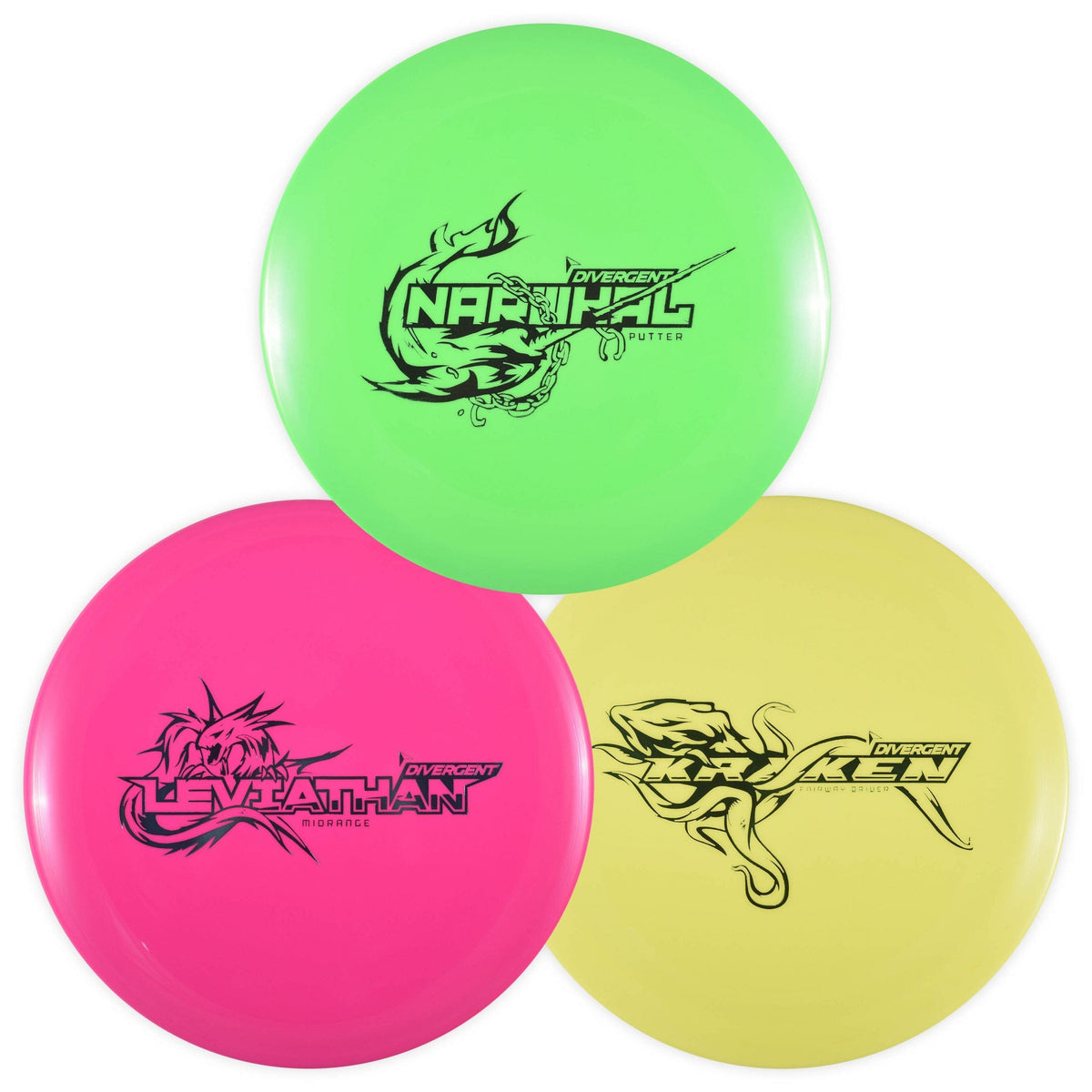Divergent Discs 3 Disc Set Best Value in Disc Golf — Lucky Disc Golf Source