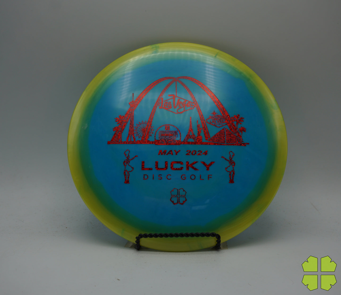 Leopard3 - 2024 Lucky Disc Golf Stamp Halo Star