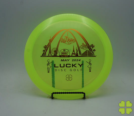 2024 Lucky Disc Golf Stamp Champion Flat-Top Firebird