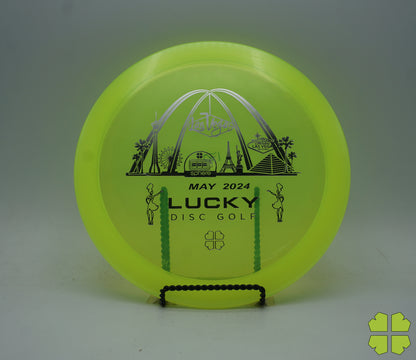 2024 Lucky Disc Golf Stamp Champion Flat-Top Firebird