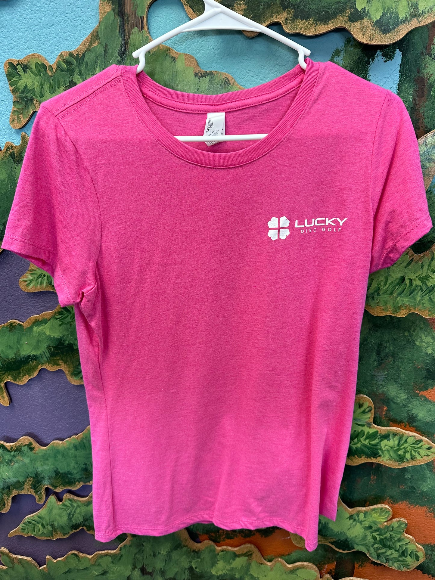 Tri Blend Womens Lucky Disc Golf Brand Shirt - Available in 7 Colors