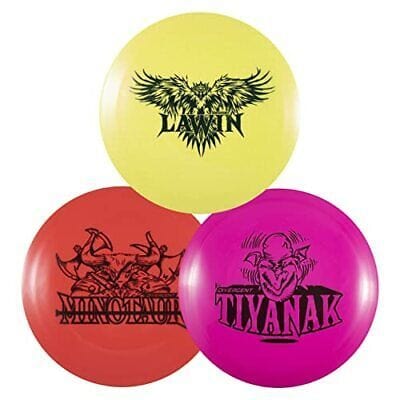 Lawin, Minotaur, and Tiyanak disc golf discs