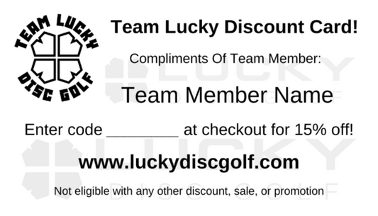 Team Lucky Business Cards (for Team Lucky members only)