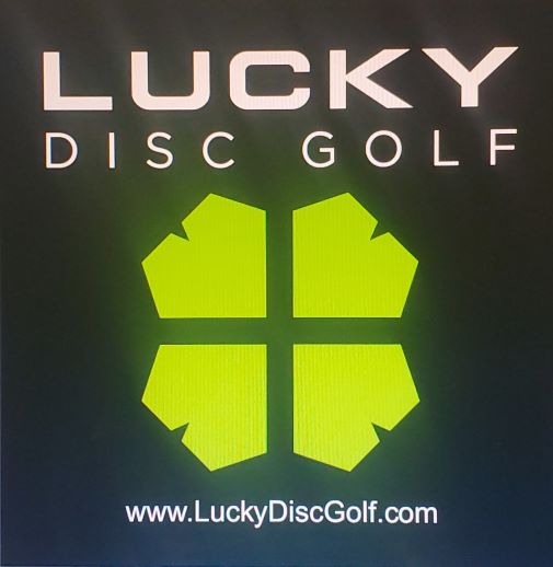 2x2 Inch Lucky Disc Golf Sticker (Quantity of 100)