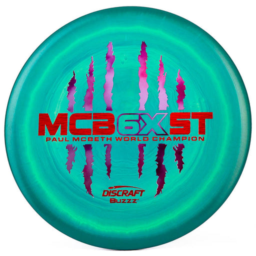 Discraft Paul Mcbeth 6x Claw Mc Beast Buzzz Teal Green | Red Woodgrain |  177g+
