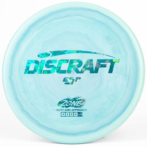 Aqua-Blue Discraft Zone ESP Blue Flowers Stamp